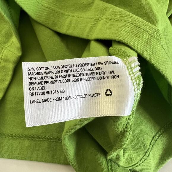 Wild Fable V-Neck Crop‎ Top in Vibrant Brat Green Size L - Picture 4 of 5